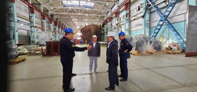 The Commander-in-Chief of the Naval Forces of Kazakhstan visited the plants of the Kazakhstan Engineering Group of Companies in the city of Uralsk